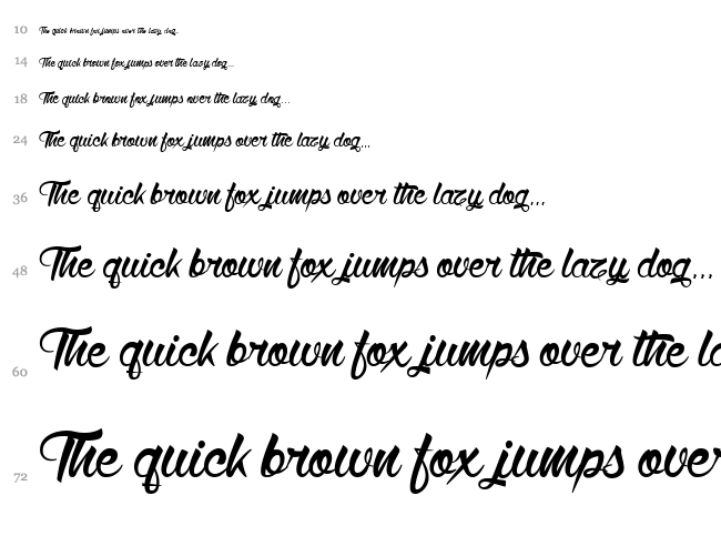 Wolf in the City font waterfall
